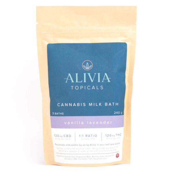 240mg 1:1 Cannabis Milk Bath (Alivia Topicals)