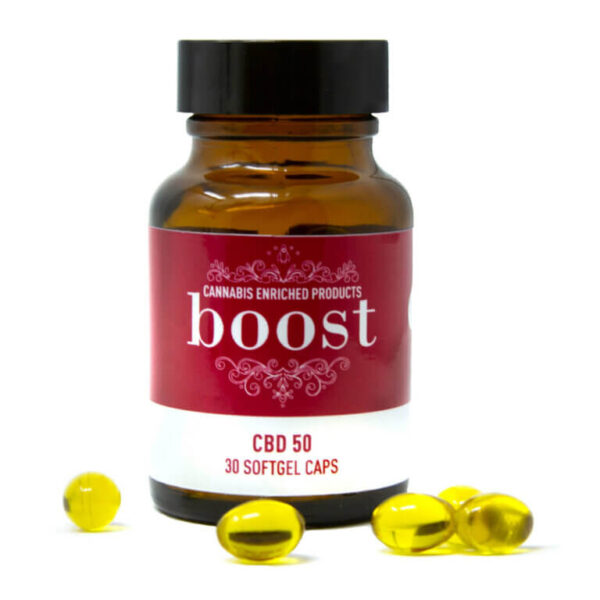 50mg CBD Gel Capsules (boost edibles