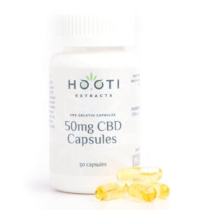 Hooti Extracts CBD Capsules – 50mg Broad-Spectrum CBD