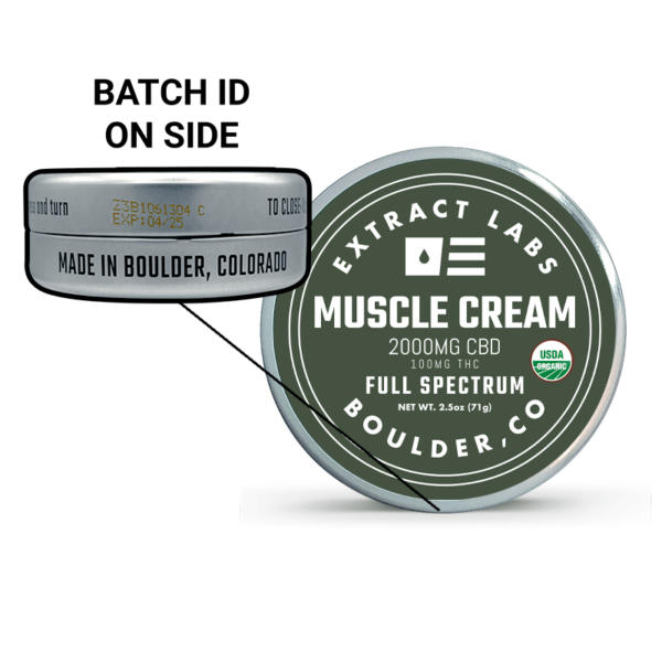 Organic CBD Muscle Cream – 2000mg Targeted Relief Formula