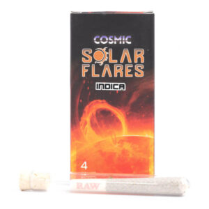 Cosmic Solar Flares Pre-Rolls made with full bud premium cannabis and organic papers