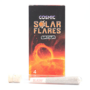 Cosmic Solar Flares Pre-Rolls made with full bud premium cannabis and organic papers