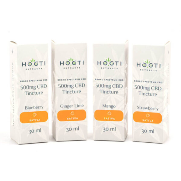 500mg Sativa CBD Tinctures (Hooti Extracts) - Image 2