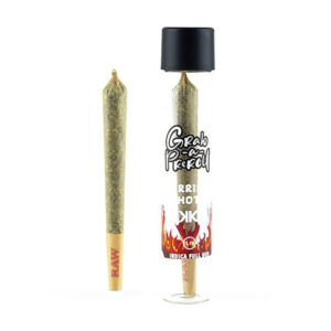 1.2G Premium Grabba Pre-Rolls Kush Kraft infused with indica flower and grabba leaf, available in Rose and Herring flavors