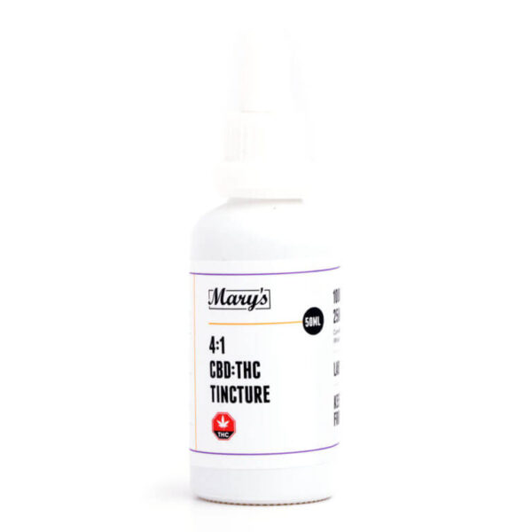 4:1 CBD:THC Tincture (Mary’s Edibles)