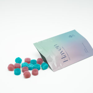 Haven Blue Raspberry + Grape Psilocybin Gummies (3500mg)