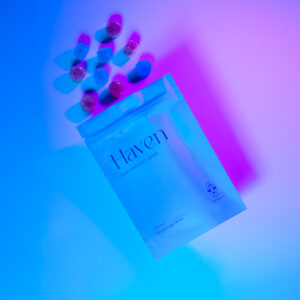 Haven Blue Raspberry + Grape Psilocybin Gummies (3500mg)