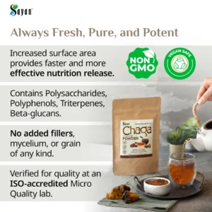 buy Chaga Coarse Mushroom Powder Pure Tea