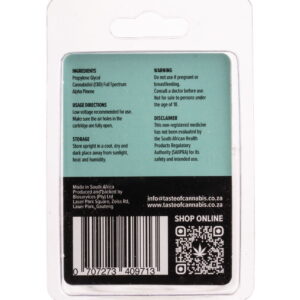 Relax CBD Vape Cartridge 300mg THC-Free Full Spectrum 0.5ml