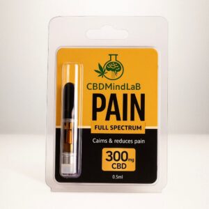 Pain Relief CBD Vape Cartridge 300mg (THC-Free) | Full Spectrum 0.5ml-cbd mind lab vape
