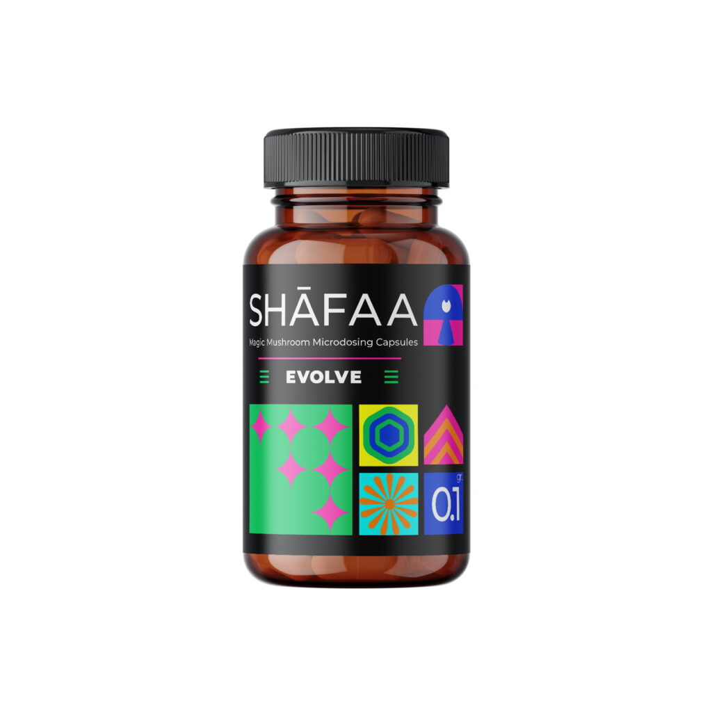 Shafaa Evolve Magic Mushroom Microdosing Prime Capsules